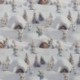Tissu Imprimé Effet 3d Bugs Blanc