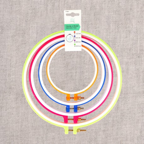 Cercle a broder plastique