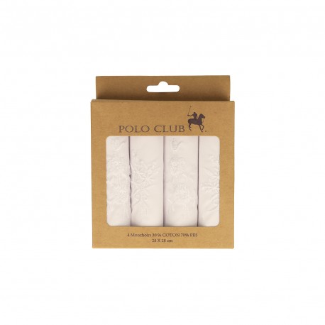 Mouchoirs *4pcs Blanc