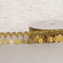 Frange sequins Or