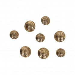 Bouton métal demi sphère