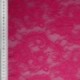 Tissu Dentelle Elastique Roses Fuchsia 