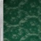 Tissu Dentelle Elastique Roses Vert 