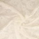 Tissu Dentelle Elastique Roses Ecru