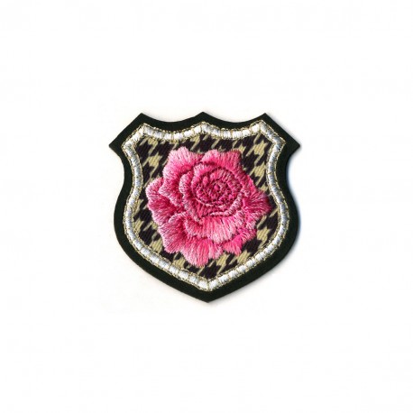 Blason edelweiss - Rose/beige