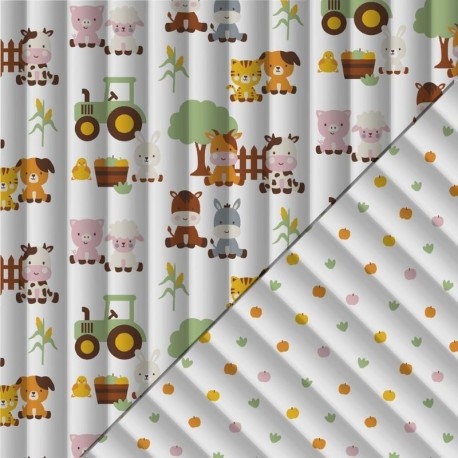 Tissu Matelassé Delicious-pature Multico