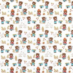 Tissu Coton Imprimé Jardin Multico 