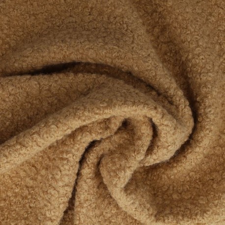 Tissu Bouclette Maxi Camel 