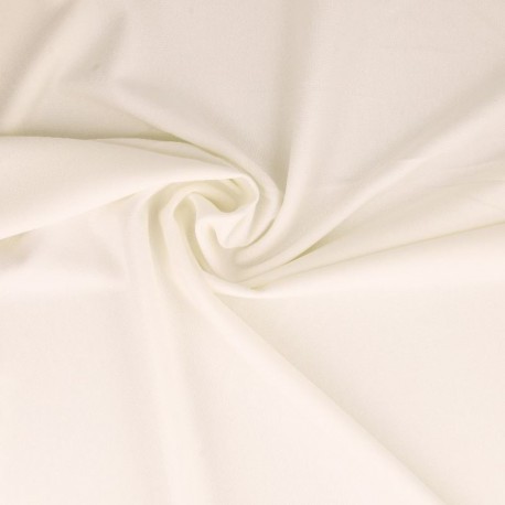 Tissu Jersey Scuba Ivoire
