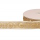 Galon brodé paillettes Beige