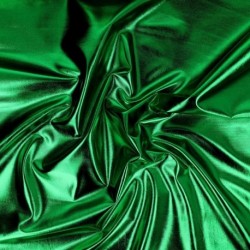 Tissu Lamé Enduit Vert Bouteille 