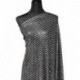 Tissu Paillette Argent Sur Voile Argent 