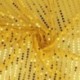 Tissu Paillette Sur Voile Or 
