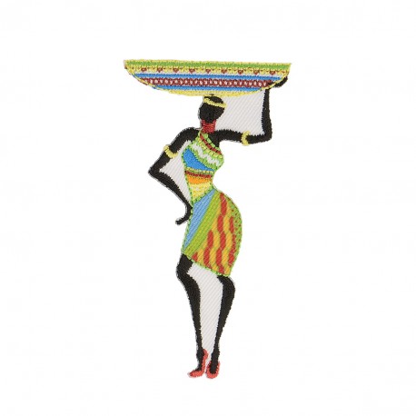 Femme africaine - Bassine s/tête