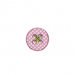 Bouton a pois - Rose