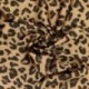Tissu Satin Crepe Leopard Olive 