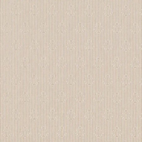 Tissu Ancre Fond Coloris Lin