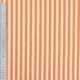 Tissu Etamine Tissé Teint Rayure Fine Orange 