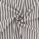 Tissu Etamine Tissé Teint Rayure Fine Noir 