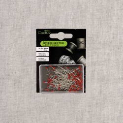 Cactus_epingles super fines diametre 0,4mmx35mm Rouge - 