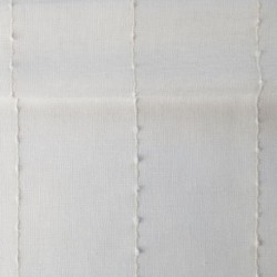 Tissu Lucie Etamine Rayée Ivoire 