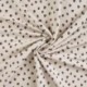 Tissu Jersey Côtelé Coton Imprimé Léopard Sable 