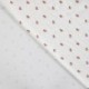 Tissu Jersey Côtelé Coton Imprimé Coccinelle Ecru