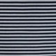 Tissu Jersey de Coton Rayure Bleu Marine