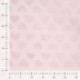Tissu Minky Coeur Paillette Rose