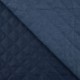 Tissu Chambray Matelassé Uni Bleu Denim 