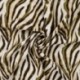 Tissu Popeline de Viscose Imprimé Zebre Marron 