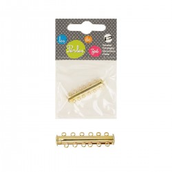 Fermoir magnet 6 rangs 35mm*1 Argent