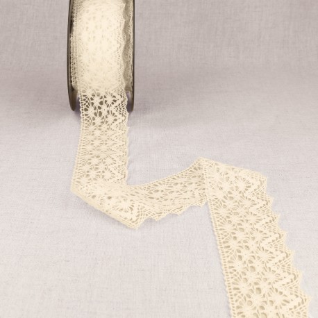 Dentelle coton dentelée