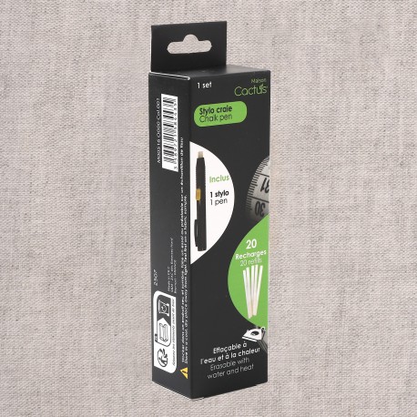 Cactus-stylo craie et 20 recharges