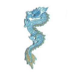 Dragons 8,5x3 cm - Petrol/turquois