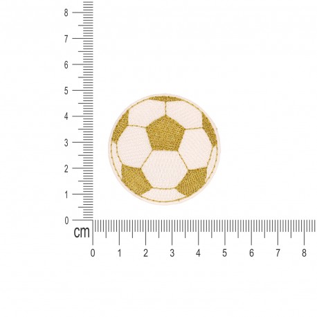 Ecusson ballon de foot - Doré