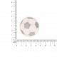 Ecusson ballon de foot - Argent