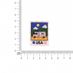 Ecusson carte postal pays - Usa