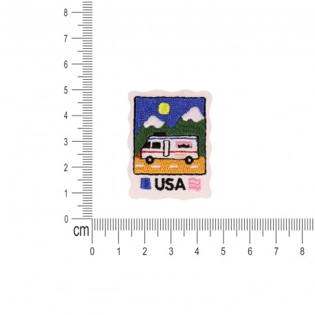 Ecusson carte postal pays - Usa