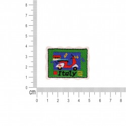 Ecusson carte postal pays - Italy