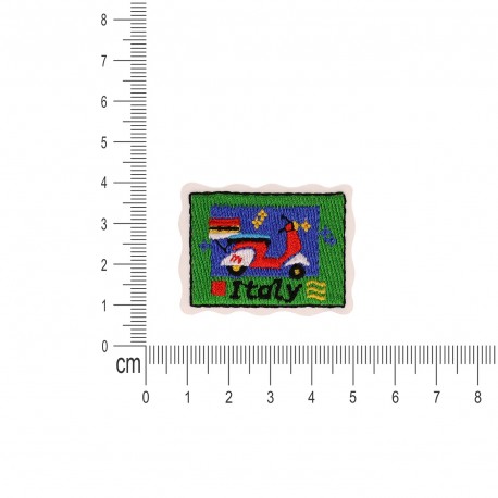 Ecusson carte postal pays - Italy