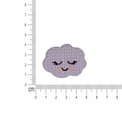 Ecusson univers crochet - Nuage