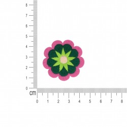 Ecusson fleurs - Vert