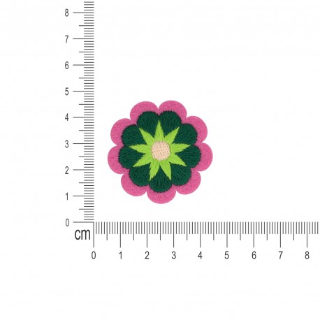 Ecusson fleurs - Vert