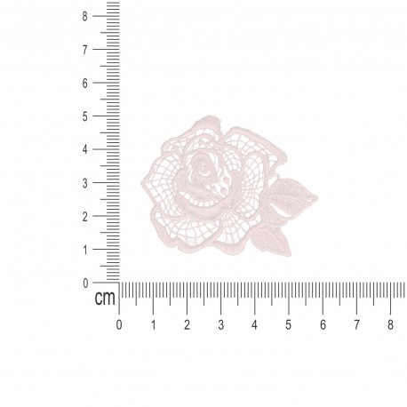 Ecusson fleur dentelle - Blanc