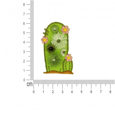 Ecusson avec pompons - Cactus