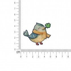 Ecusson animaux heureux - Oiseau