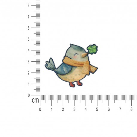 Ecusson animaux heureux - Oiseau