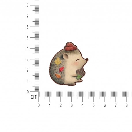 Ecusson animaux heureux - Herisson