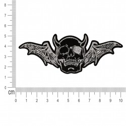 Ecusson tetes de mort - Avec ailes